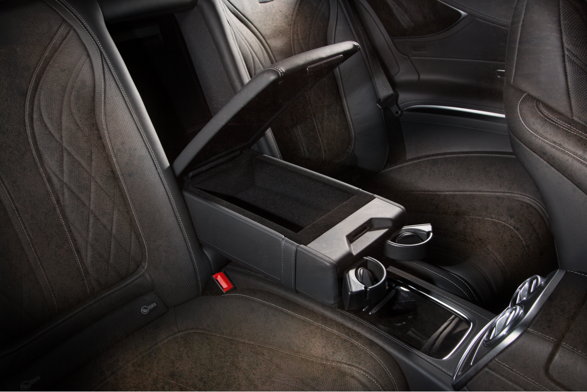 high-angle-shot-car-s-black-modern-interior